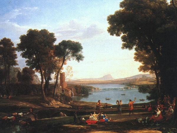 Claude Lorrain Landscape with the Marriage of Isaac and Rebekah China oil painting art